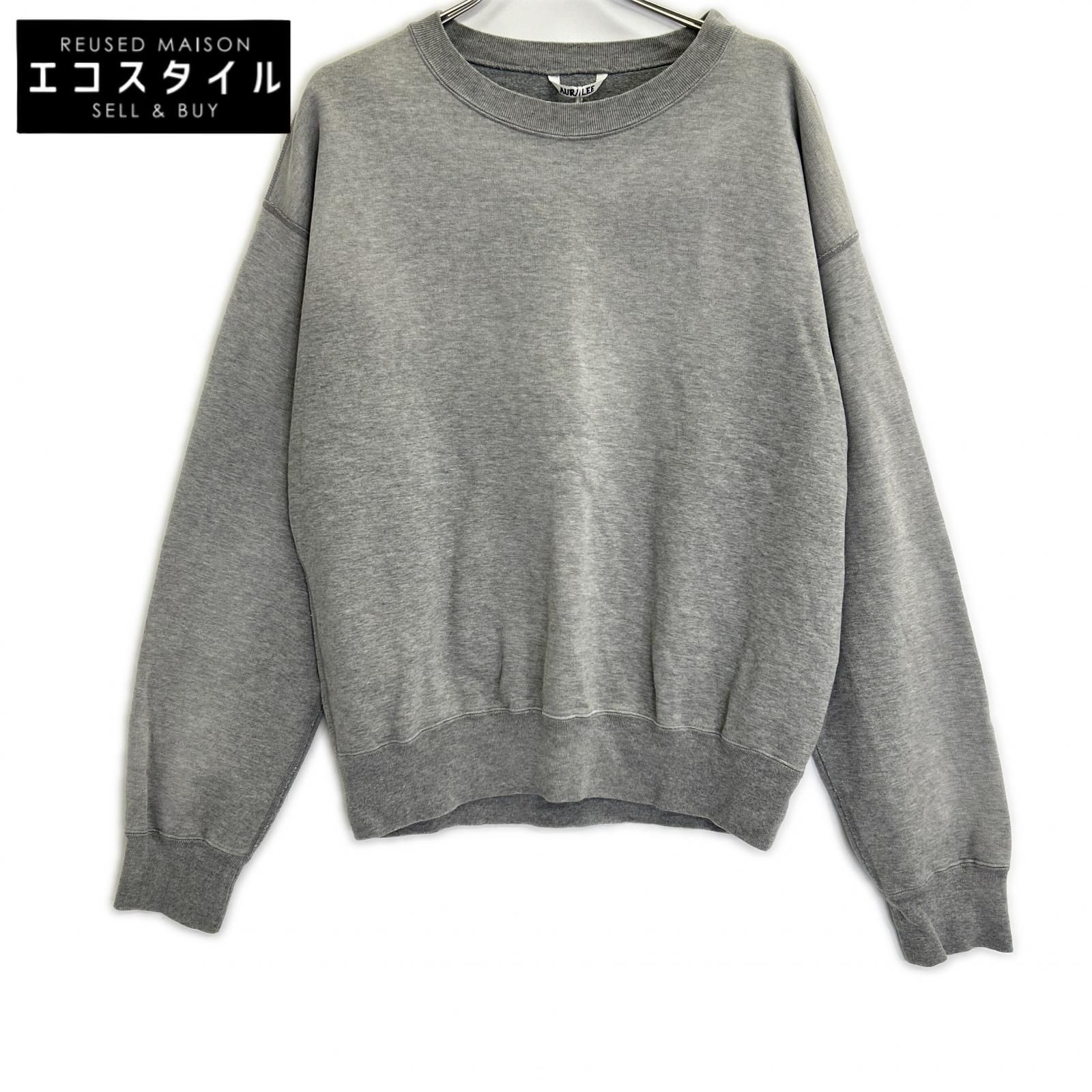 AURALEE　オーラリー　【美品】A25AP02MS PRODUCT DYED PIMA LIGHT SWEAT P/O クルーネック スウェットシャツ　5