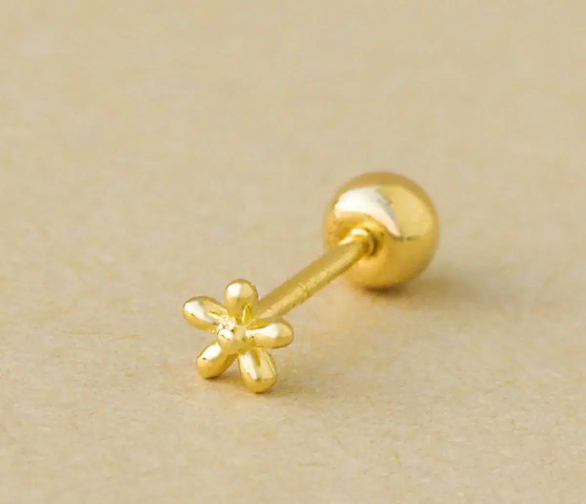 ロタラジュエリー 14k ミニ フラワー ピアス 8mm