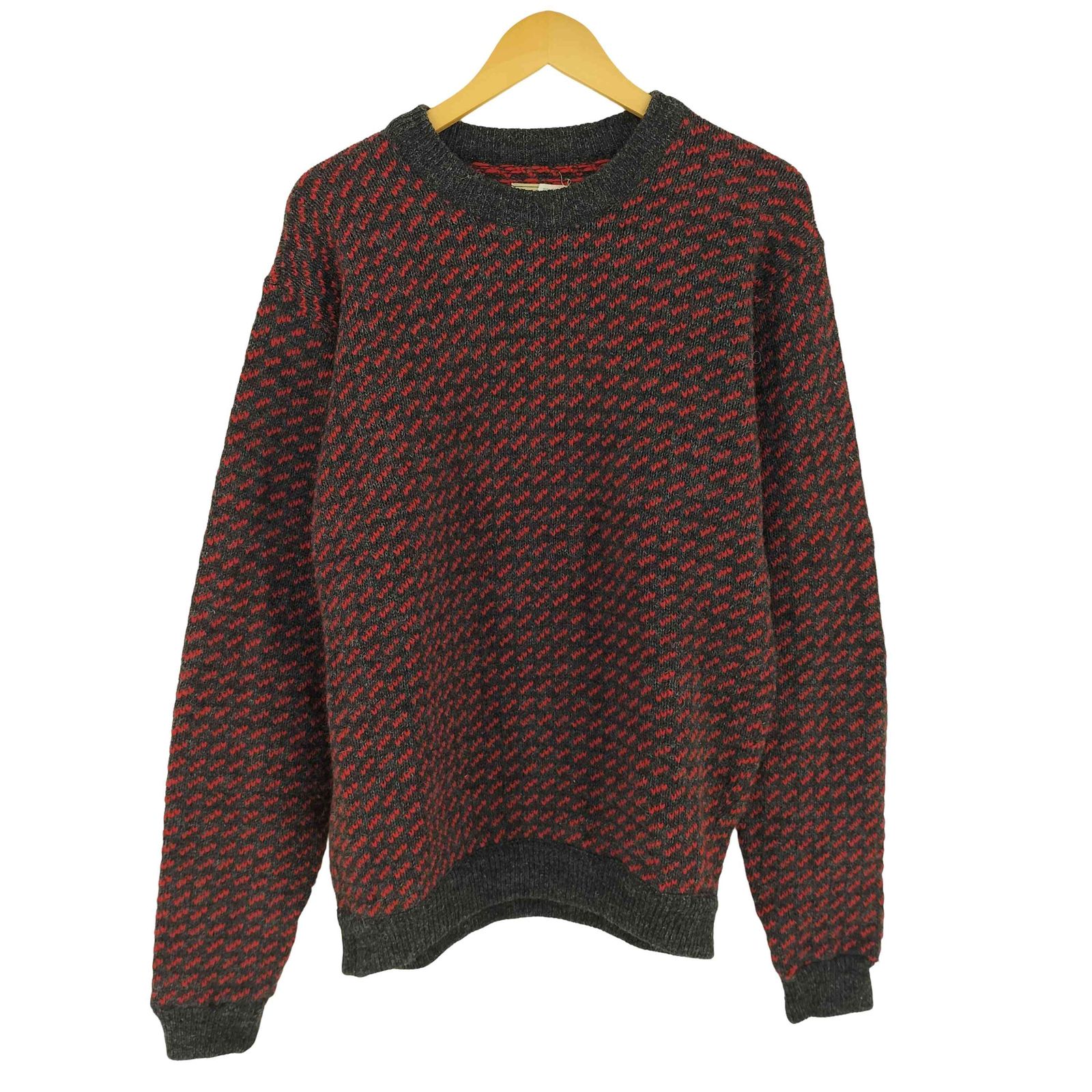 エルエルビーン L.L.Bean 90s ノルウェー製 バーズアイ柄 ニット 