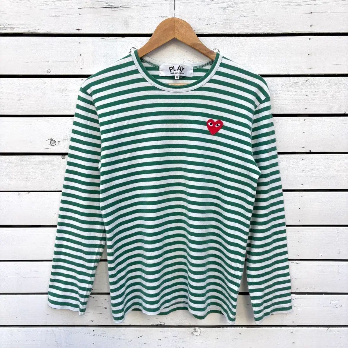COMME des GARCONS 꼼데가르송 ストライプ ロングスリーブ Tシャツ