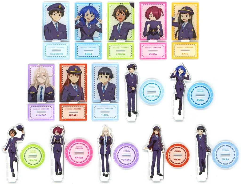 【中古】アクリルスタンド・アクリルパネル 全16種セット 「JR東海×TVアニメ 負けヒロインが多すぎる! コラボキャンペーン 負けヒロインのボイスが多すぎる!～豊橋へようこそ!～ part2 描き下ろし 駅員ver. 第2弾 トレーディングアクリルスタンド」
