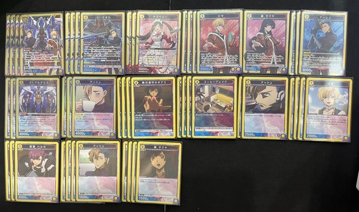 デッキ】コードギアス奪還のロゼ 黄 オルテギア【UNION ARENA