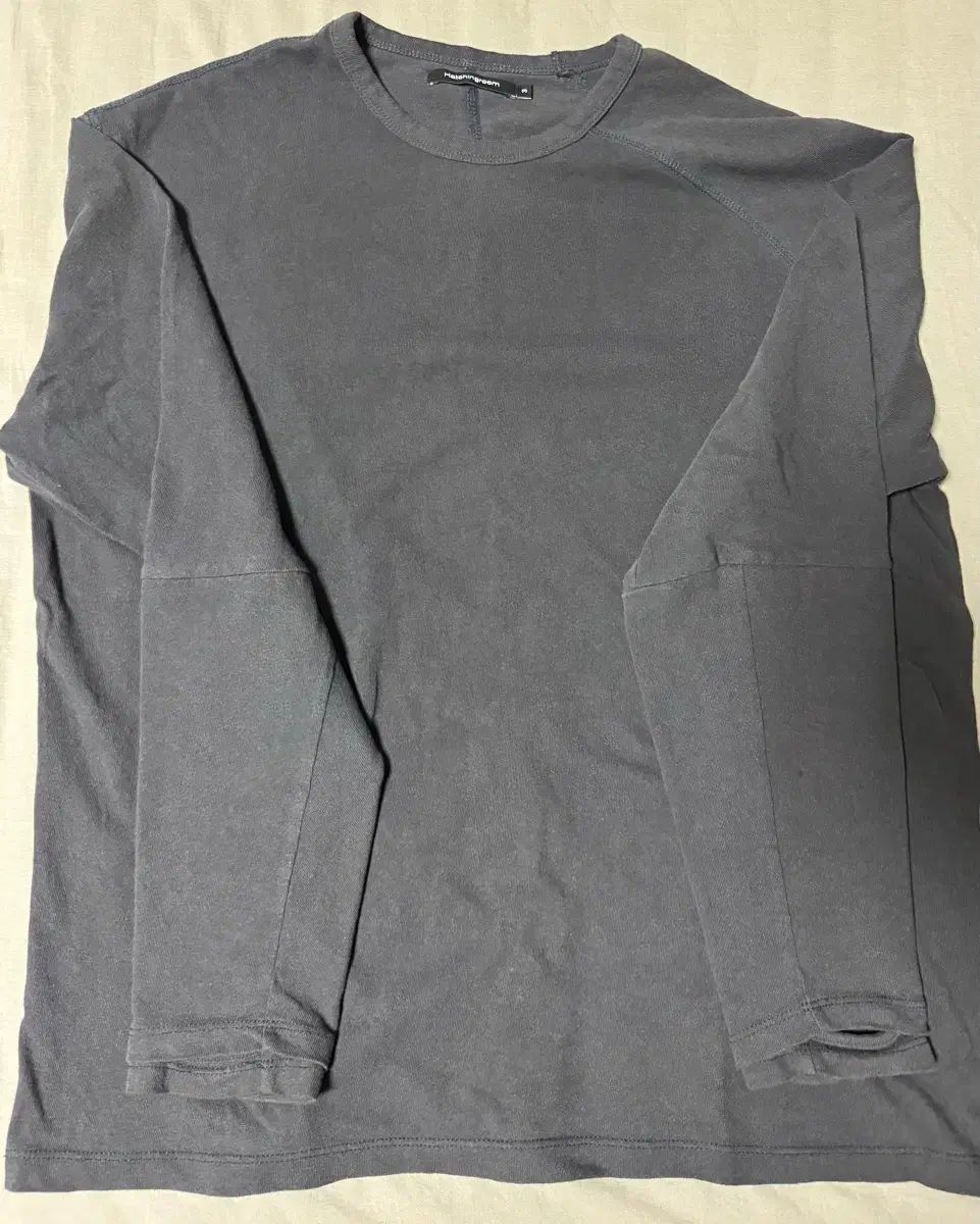 Hatchingroom ダブルスリーブTシャツ ブルー チャコール 3(M)
