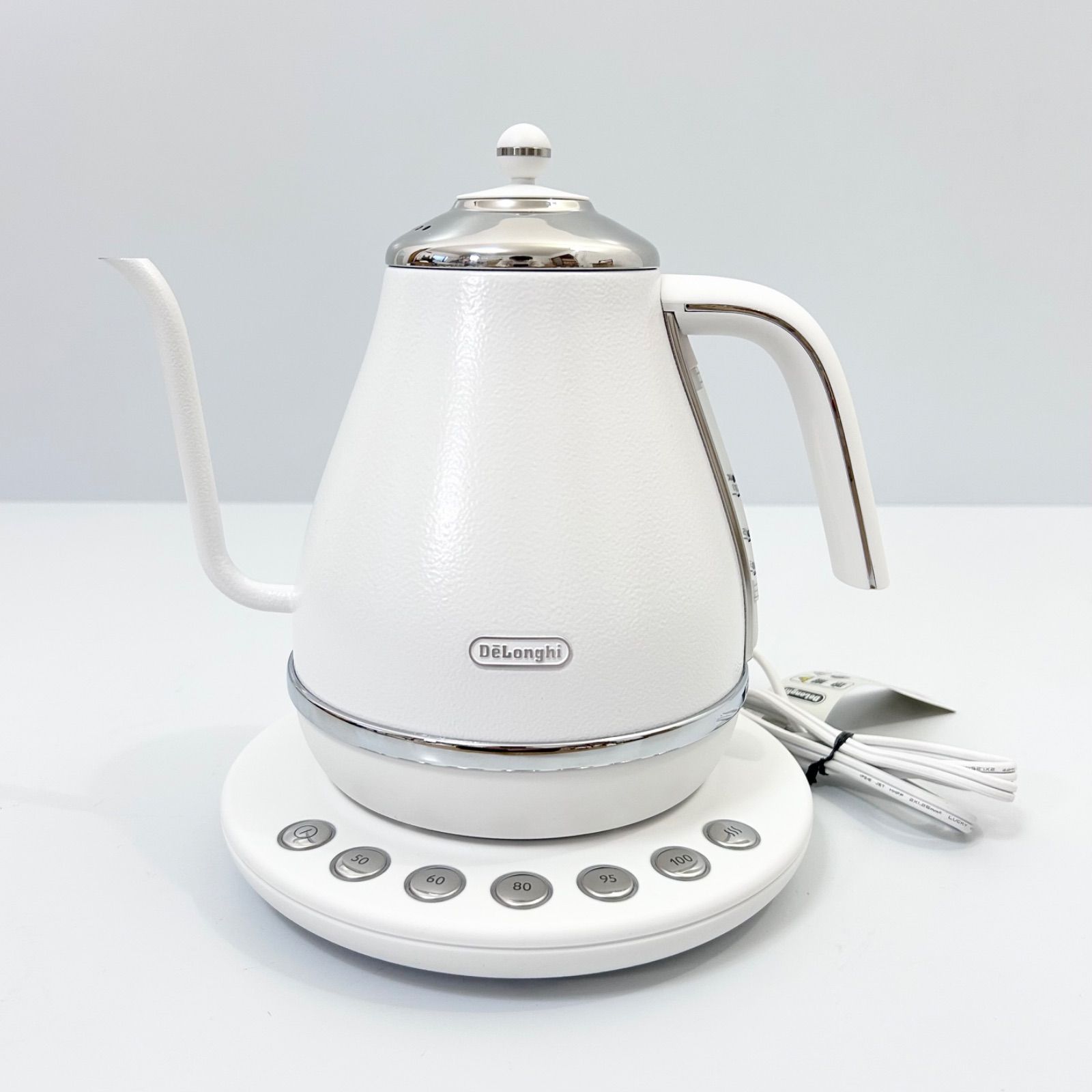 De'Longhi デロンギ 電気カフェケトル icona ホワイト - メルカリ