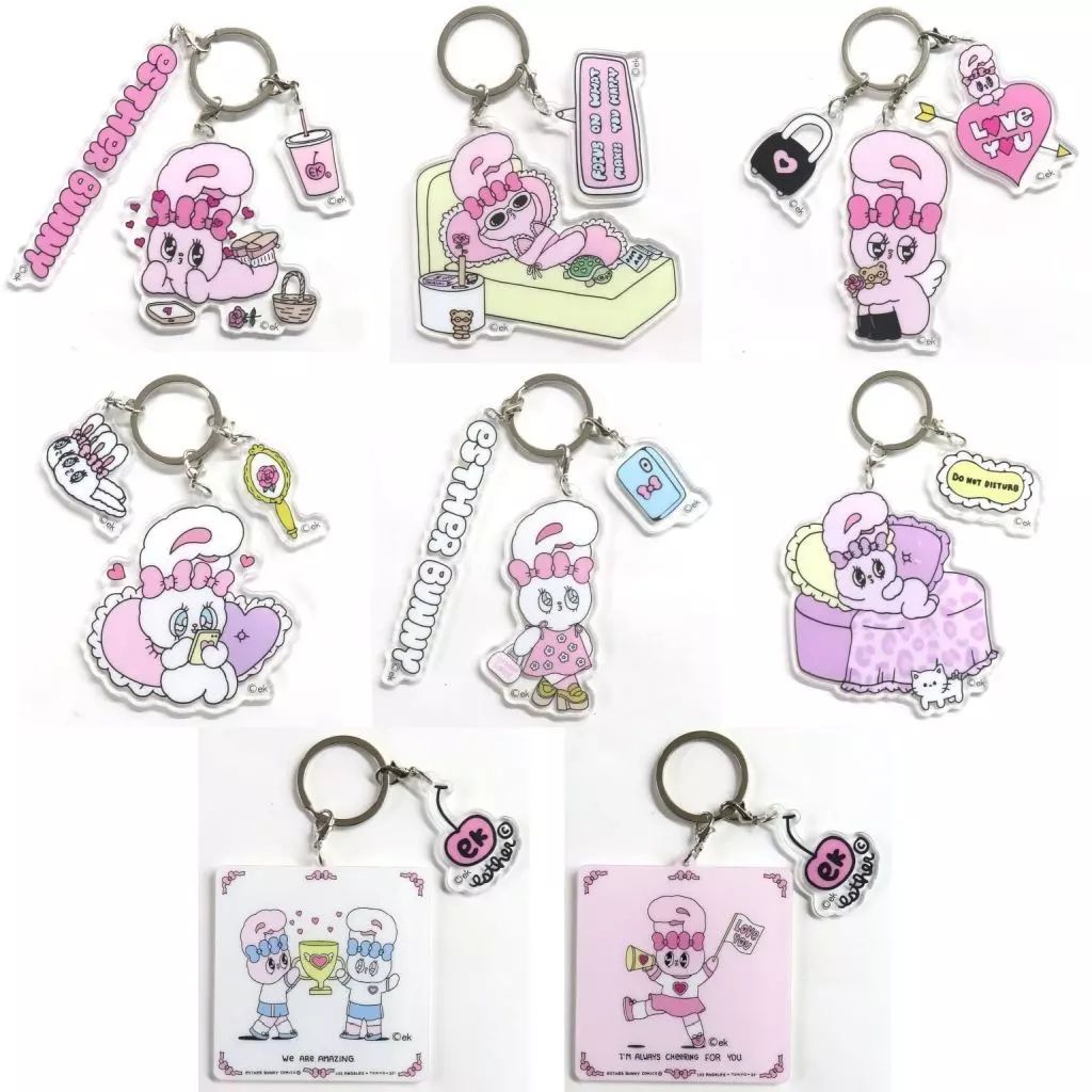 【中古】キーホルダー 全8種セット 「Esther Bunny -エスターバニー- アクリルキーホルダーセットBOOK」
