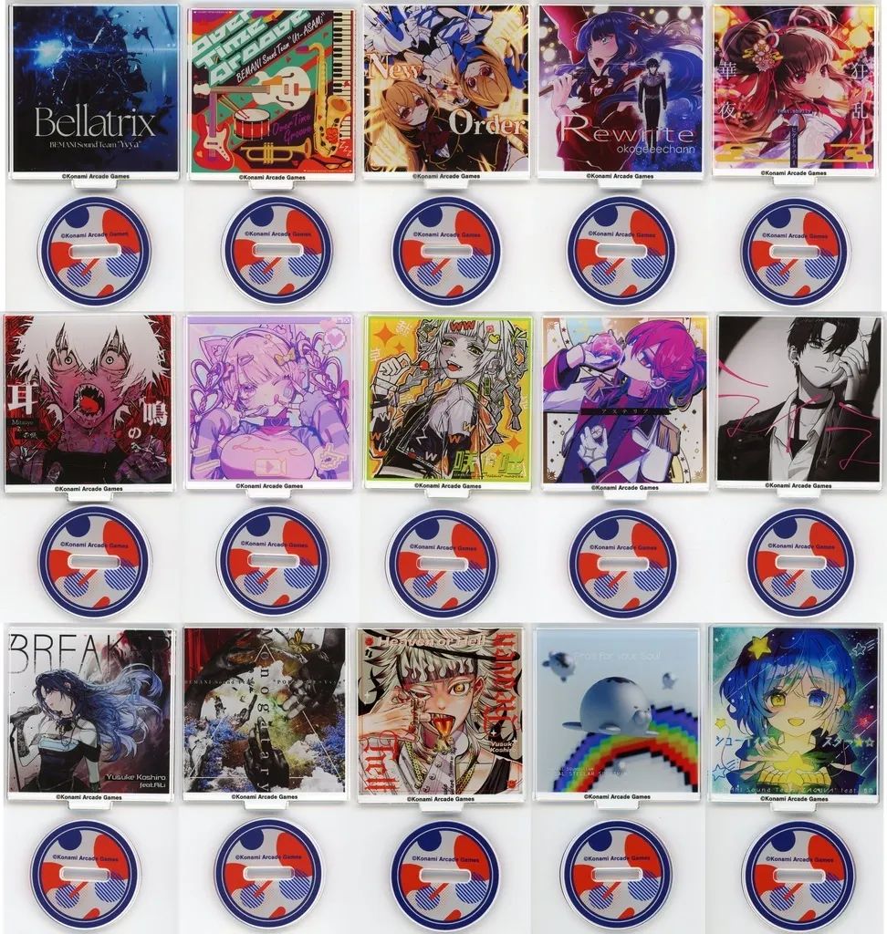 【中古】アクリルスタンド・アクリルパネル 全15種セット 「GITADORA GALAXY WAVE DELTA トレーディングアクリルスタンド」 AMUSEMENT EXPO(アミューズメントエキスポ) 2025グッズ