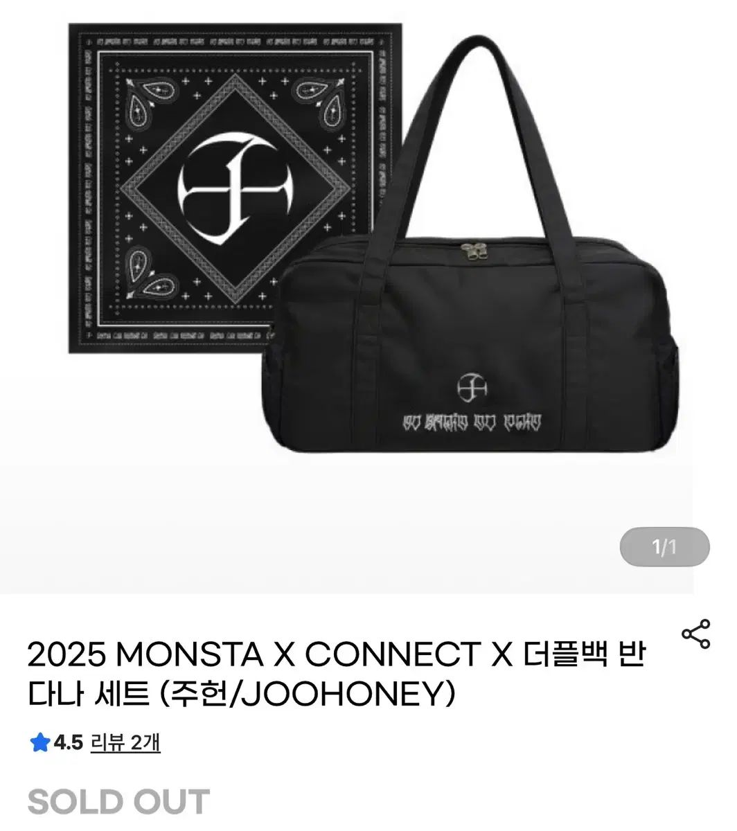 未開封 新品 MONSTA X(モンスタエックス・モネク) ジュホン(Joohoney) ダッフルバッグ トレカ 含む