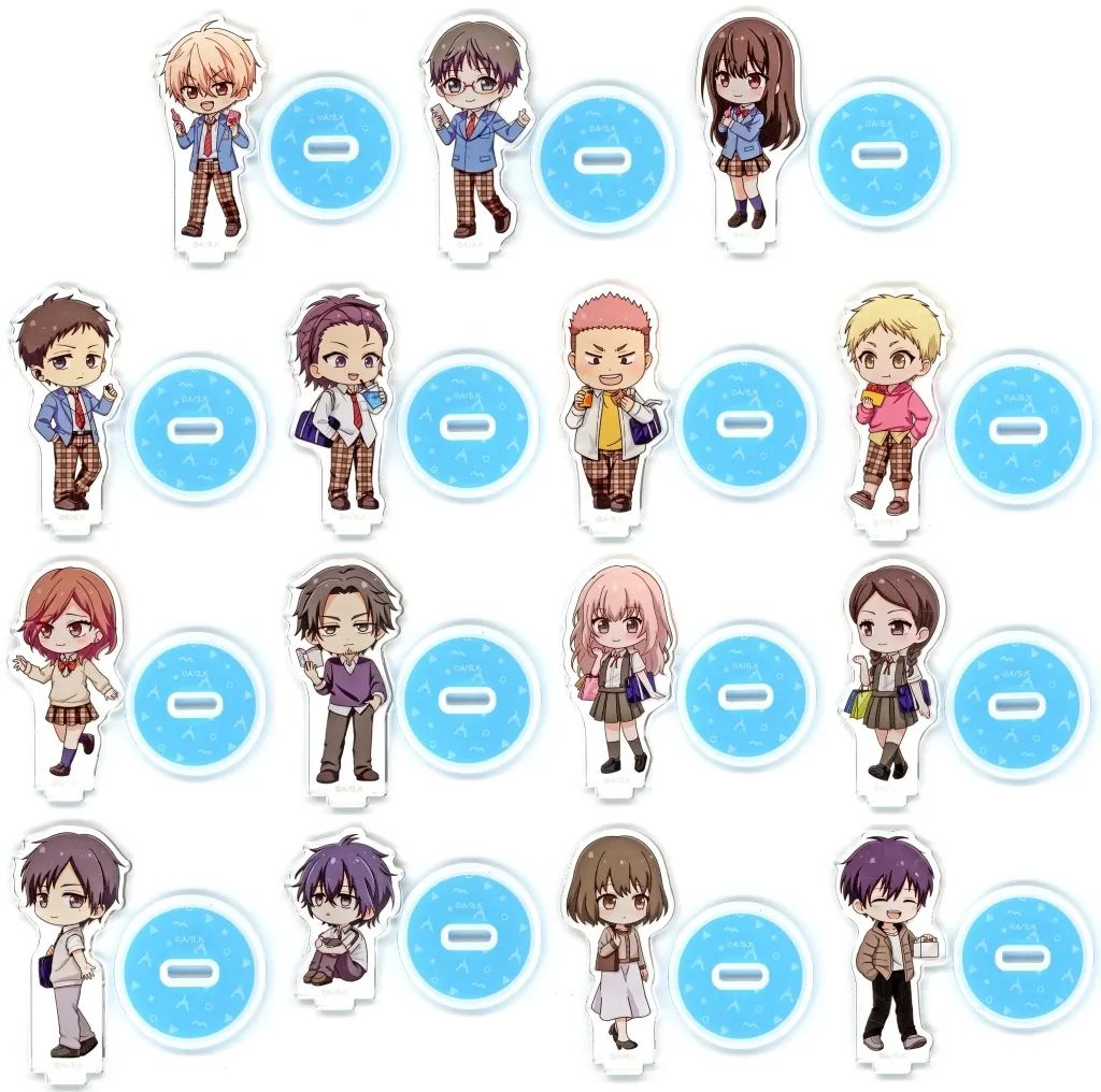 【中古】アクリルスタンド・アクリルパネル 全15種セット 「この音とまれ! トレーディング ちびキャラ 放課後ver. アクリルスタンド」