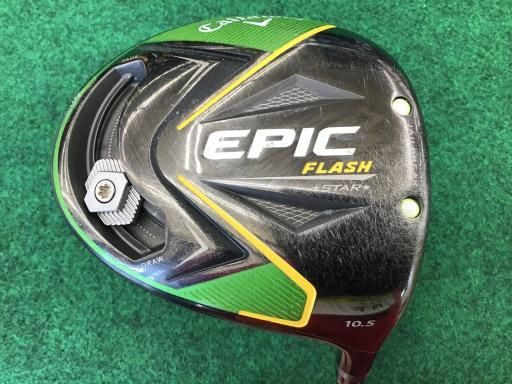 【中古】 キャロウェイ EPIC FLASH 10.5° ドライバー DR 純正特注シャフト (フレックスSR) メンズ 男性用 右利き 右用 Cランク ゴルフクラブ
