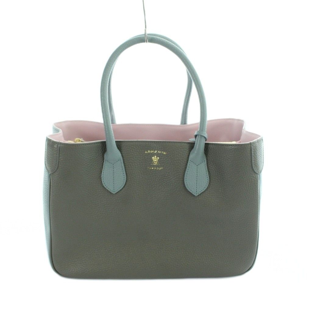 ADMJ アクセソワ Accessoires De Mademoiselle 18SC080110 トートバッグ ハンド レザー ロゴ グレー ■GY18 /MQ