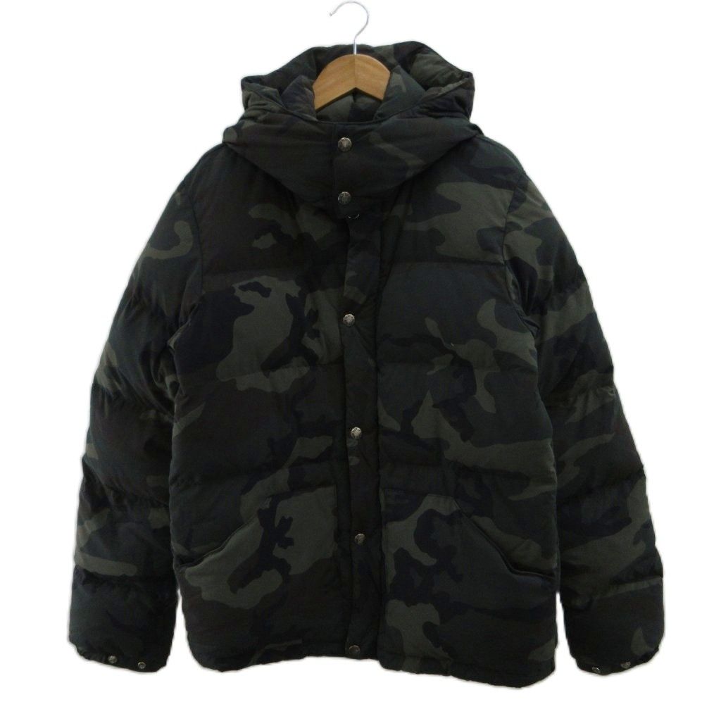 ザノースフェイス THE NORTH FACE キャンプシエラショートジャケット ダウンジャケット 上着 M カーキ 迷彩柄 フード付き 長袖 ND91421 /PP ■GY50