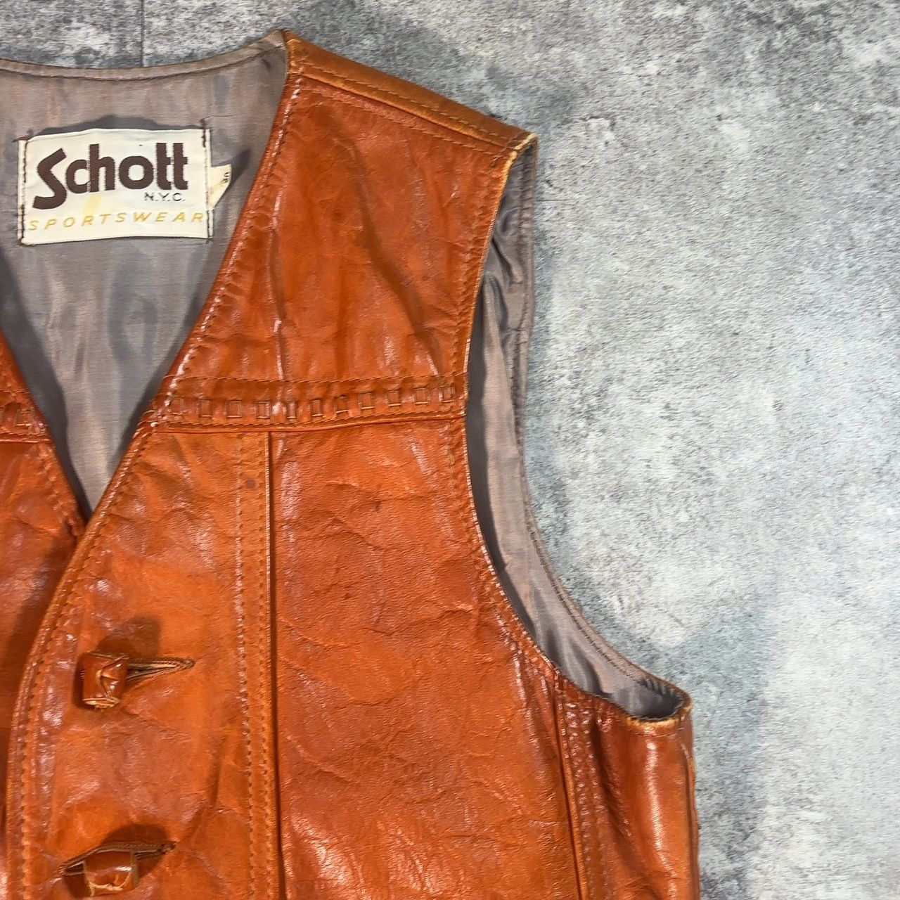Schott ショット レザーベスト 70