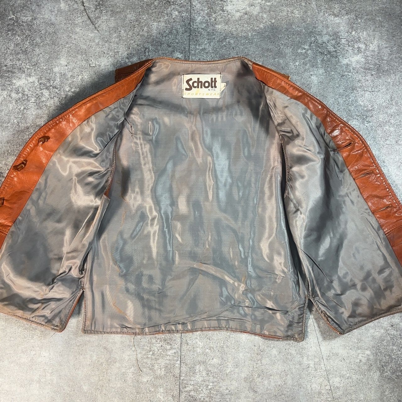 Schott ショット レザーベスト 70's vintage ヴィンテージ 革ベスト