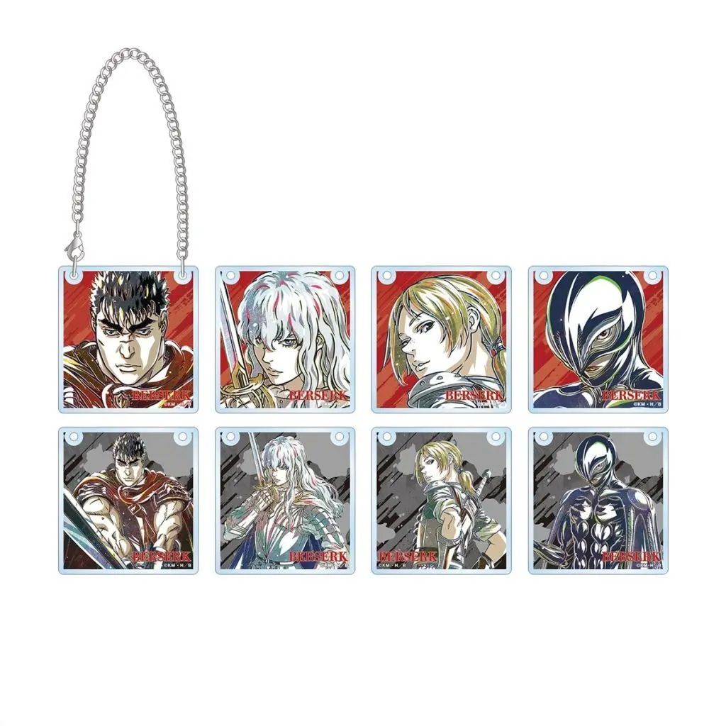 ベルセルク　黄金時代篇　アクリルドアプレート風チャーム　トレーディング 中古】キーホルダー 全8種セット 「アニメ ベルセルク 黄金時代篇