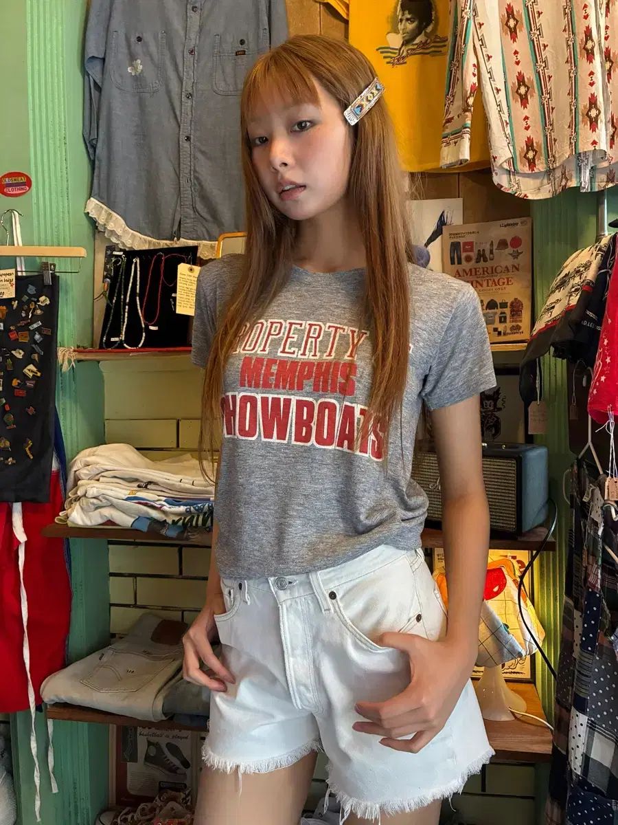 80s Memphis Showboats スポーツウェア Tシャツ