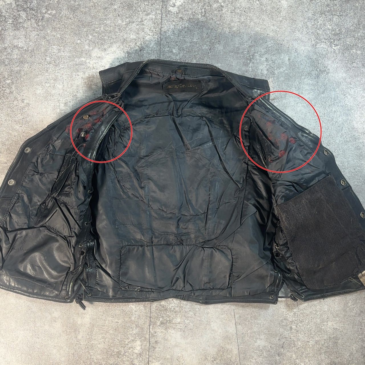 HARLEY DAVIDSON ハーレーダヴィッドソン レザーベスト 革ベスト M