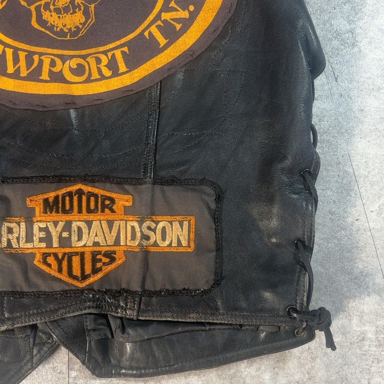 HARLEY DAVIDSON ハーレーダヴィッドソン レザーベスト 革ベスト M 
