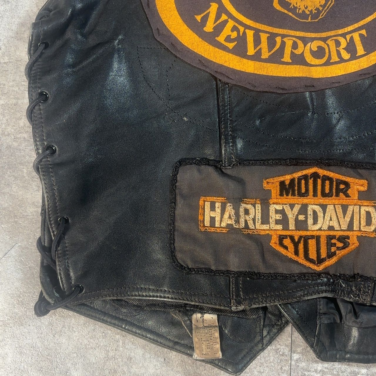 HARLEY DAVIDSON ハーレーダヴィッドソン レザーベスト 革ベスト M