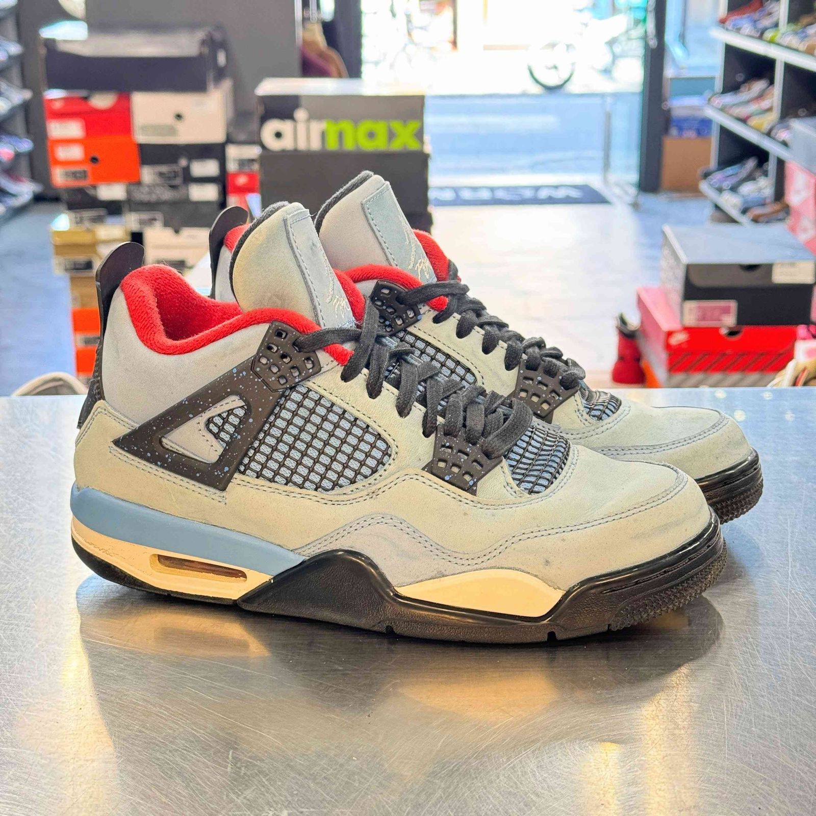 【US7.5】 AIR JORDAN 4 RETRO Travis Scott 308497-406 【中古】 箱有