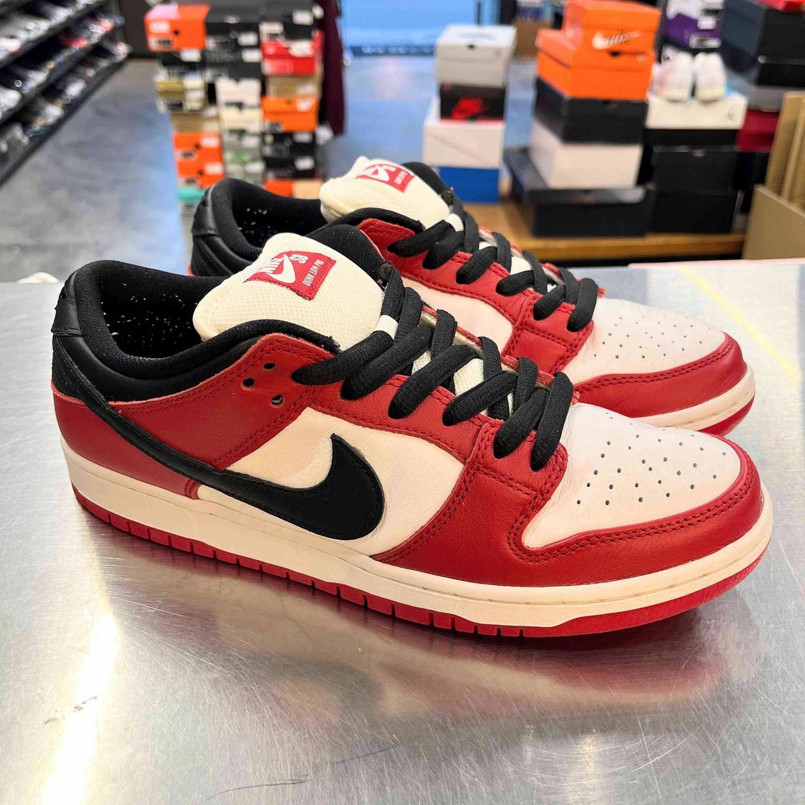 【US9】 NIKE SB SB DUNK LOW PRO CHICAGO BQ6817-600 【中古】 箱有