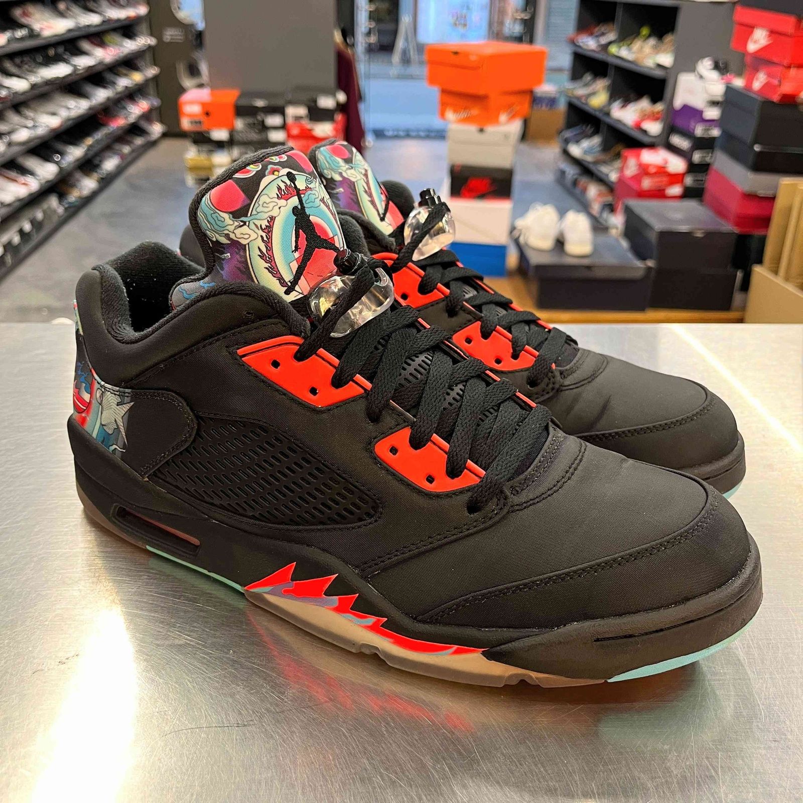 【US12】 AIR JORDAN 5 RETRO LOW CNY 840475-060 【中古】 箱有