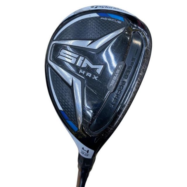 【中古】 テーラーメイド SIM MAX U4 ユーティリティ UT TENSEI BLUE TM60(UT) (フレックスR) メンズ 男性用 右利き 右用 Cランク ゴルフクラブ