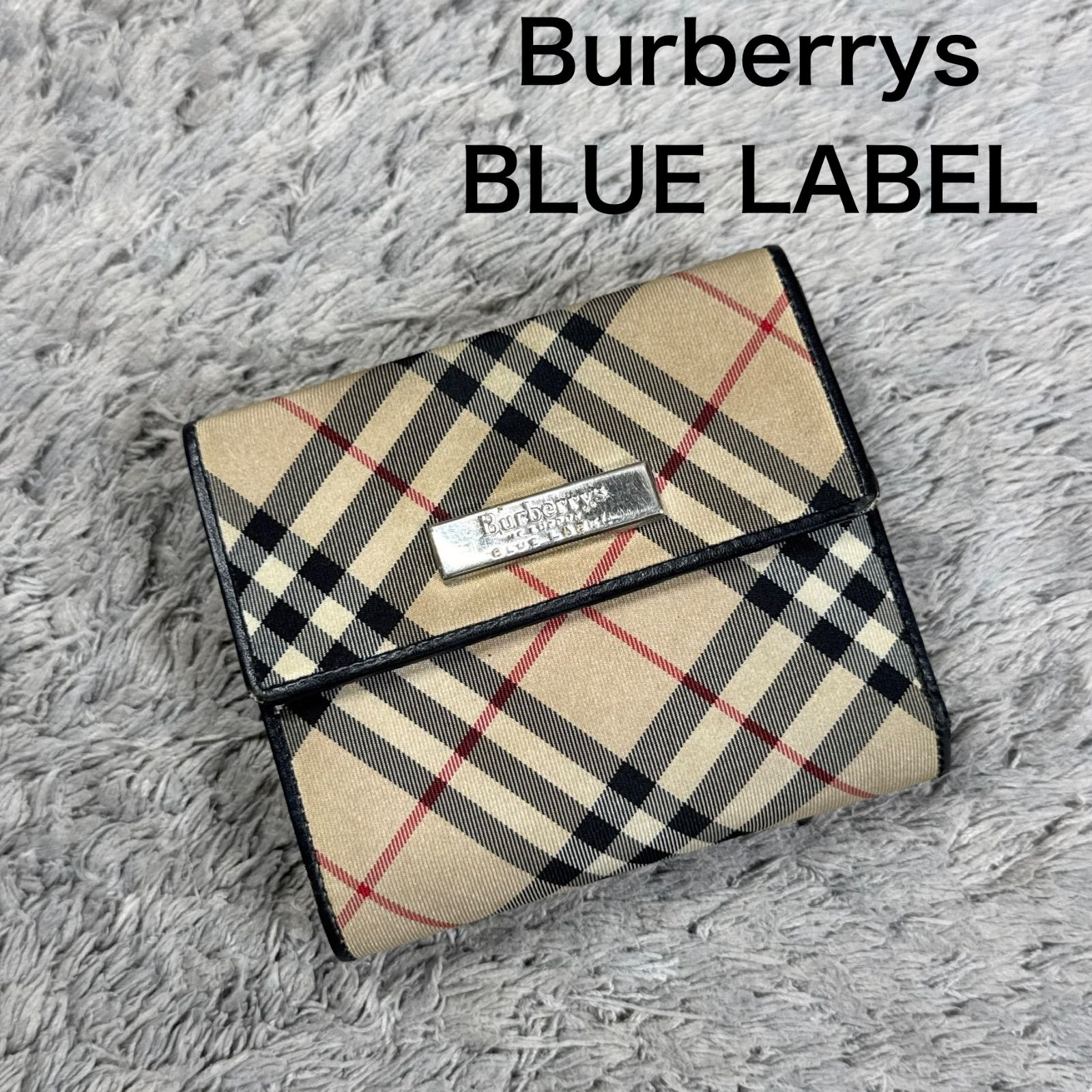 Burberrys BLUE LABEL バーバリーズ ブルーレーベル 三つ折り財布 ノバ