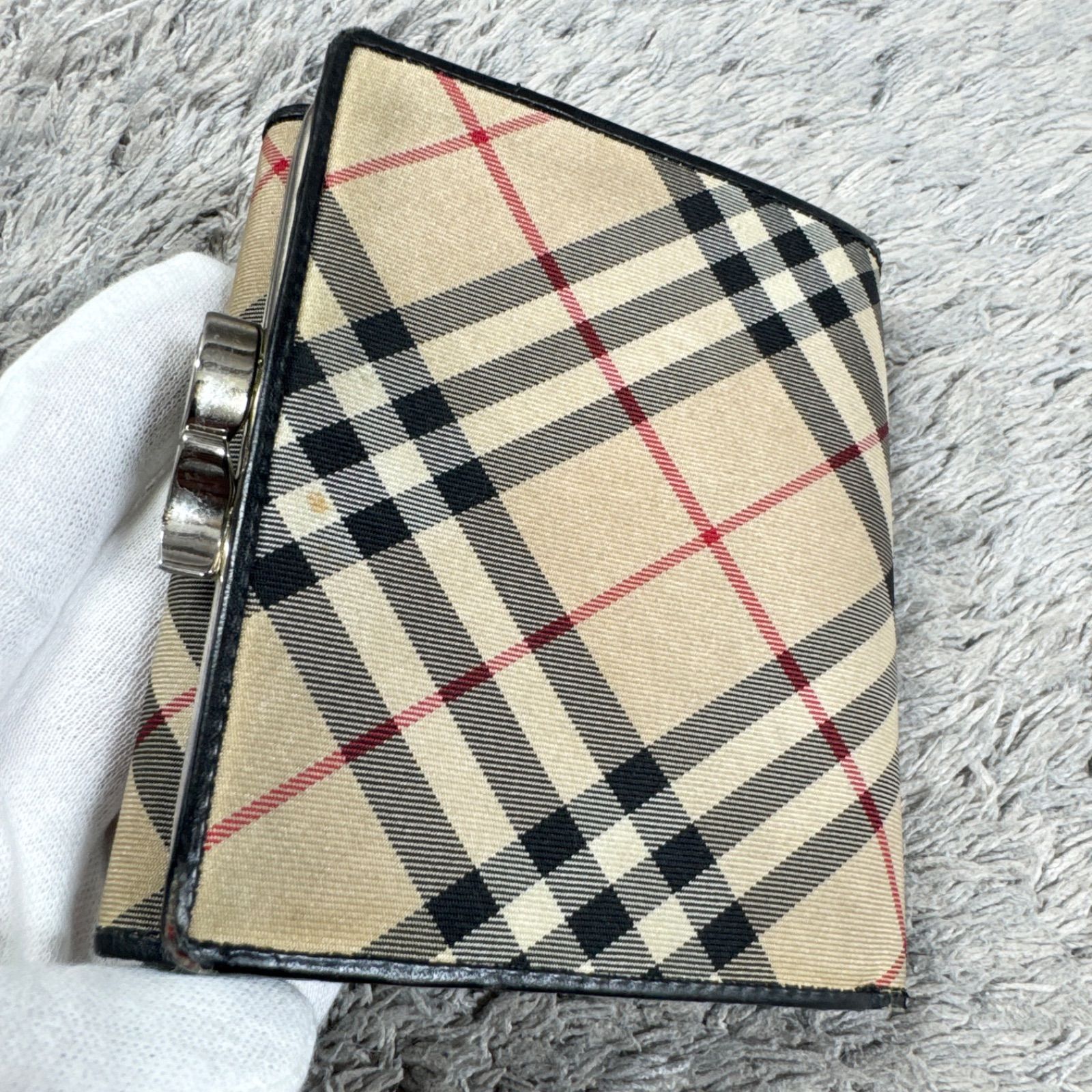 Burberrys BLUE LABEL バーバリーズ ブルーレーベル 三つ折り財布 ノバ