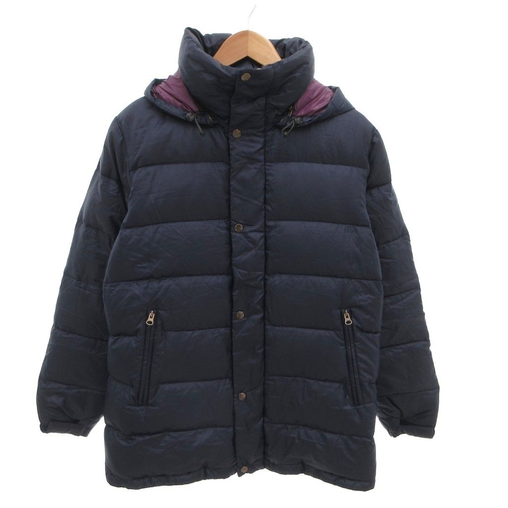 ヘリーハンセン HELLY HANSEN 美品 フィリーダウンジャケット パテッド フード取り外し可能 M 紺色 ネイビー /MX