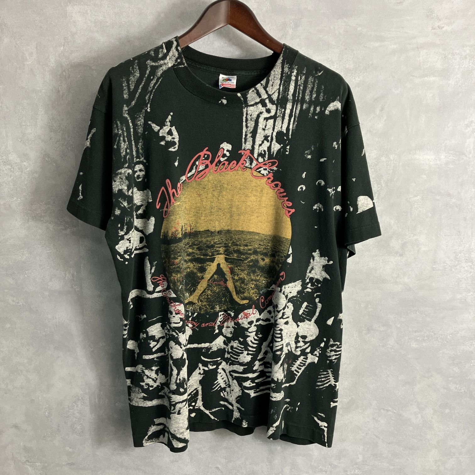 90's BLACK CROWES High as the Moon Tour All-Over Print Ｔシャツ