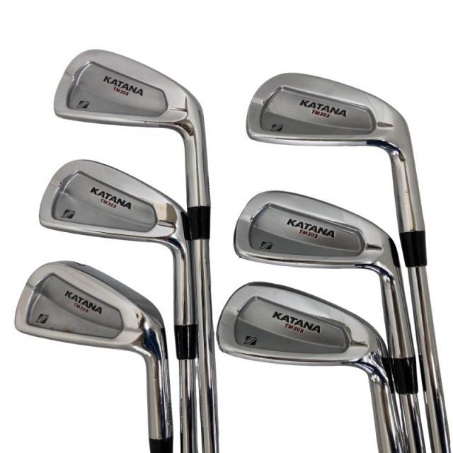 【中古】 カタナゴルフ KATANA TM303C 7S アイアンセット IR 純正特注シャフト (フレックスS) メンズ 男性用 右利き 右用 Cランク ゴルフクラブ