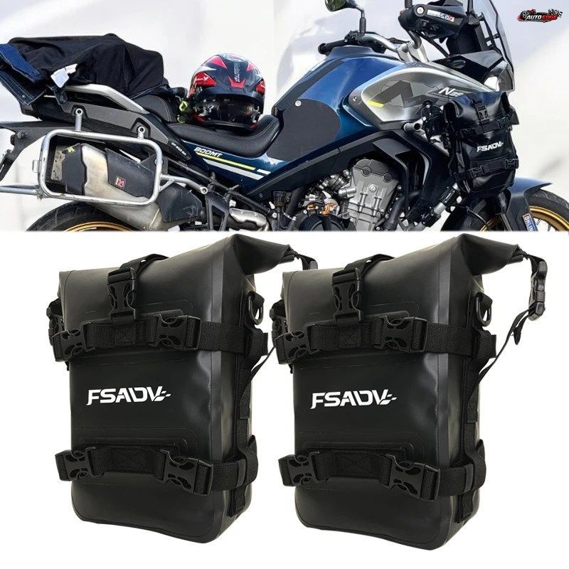 モーターサイクルフレームクラッシュバー防水バッグバンパー配置バッグCFMOTO 400MT 800MT 800 MT 400GT 650GT 2021 - 24用