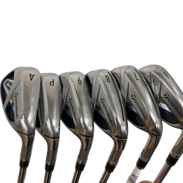【中古】 テーラーメイド SIM MAX 7S アイアンセット IR KBS MAX85 JP (フレックスS) メンズ 男性用 右利き 右用 Cランク ゴルフクラブ