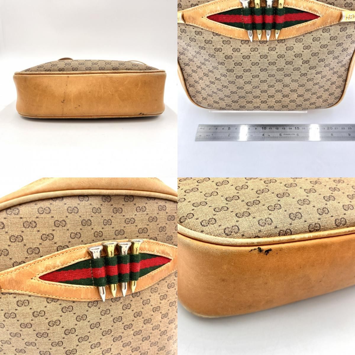 GUCCI（グッチ）GGマイクロ ショルダーバッグ ヴィンテージ GG柄 