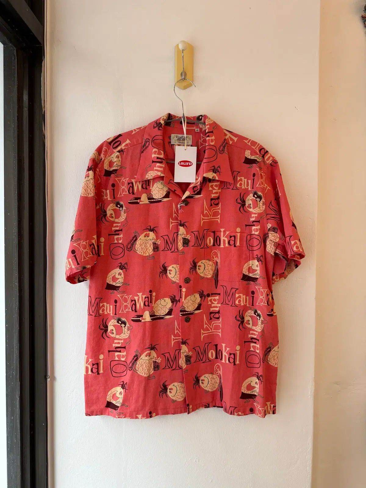 XL サーフ sun surf ピンク ハワイアン シャツ 新品