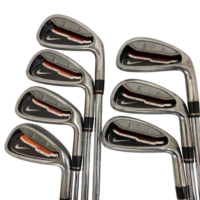 【中古】 ナイキ NIKE IGNITE HYBRID IRON 8S アイアンセット IR NIKEスチール (フレックスUNI) メンズ 男性用 右利き 右用 Cランク ゴルフクラブ