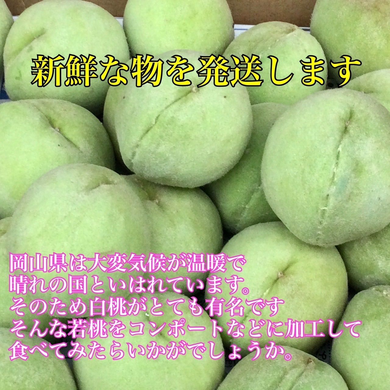 岡山県産 清水白桃 若桃 3kg 冷凍可 - メルカリ