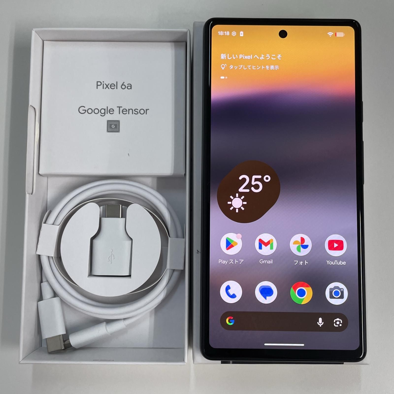 Google Pixel 6a Charcoal SIMロック解除済 - メルカリ