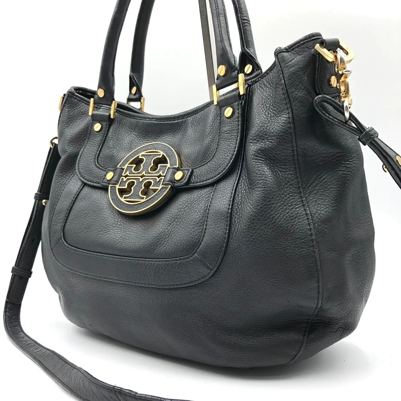TORY BURCH トリーバーチ 2way ショルダーバッグ レザー ブラック 黒