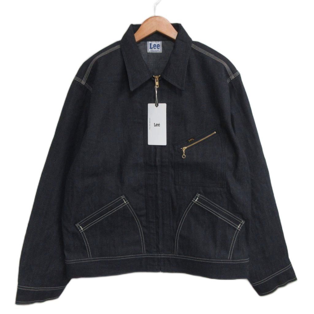 リー LEE タグ付 91B ZIP-UP BLOUZON リジット デニムスイングトップ ブルゾン XL インディゴ