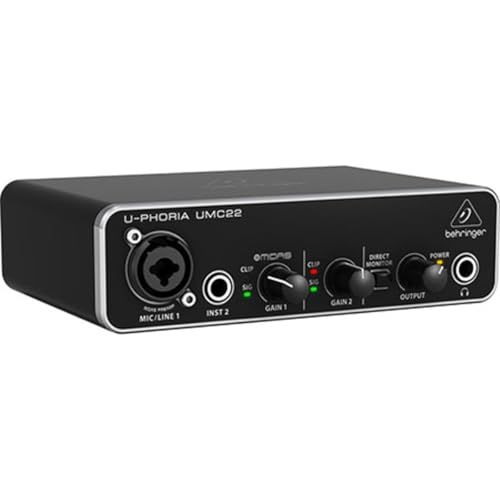 BEHRINGER ベリンガー マイクプリアンプ搭載 USBオーディオインターフェイス UMC22 国内発送