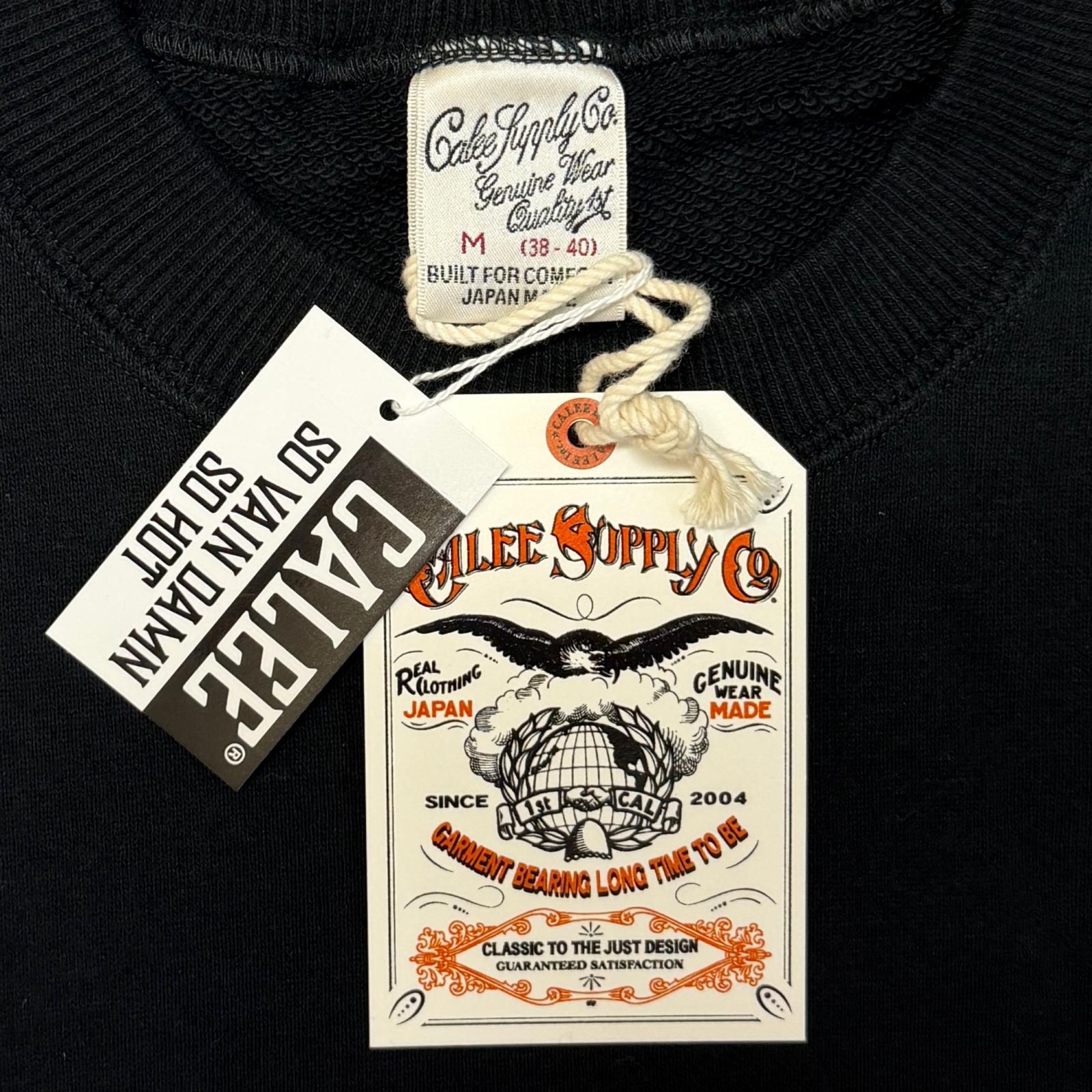 参考上代17600円 未使用 CALEE 25AW EMBLEM LOGO CREW NECK SW