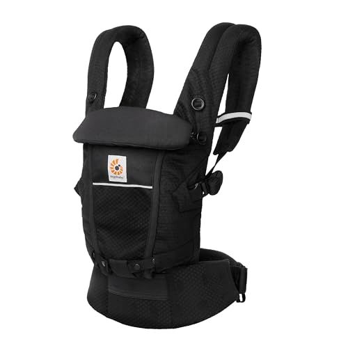 Ergobaby(エルゴベビー) ADAPT オニキスブラック 抱っこ紐 き 日本正規品 新生児 0ヶ月から48ヶ月 SoftFlexTMメッシュ 通気性 ベビーキャリア 赤ちゃん CREGBCASFMONYXｍａ