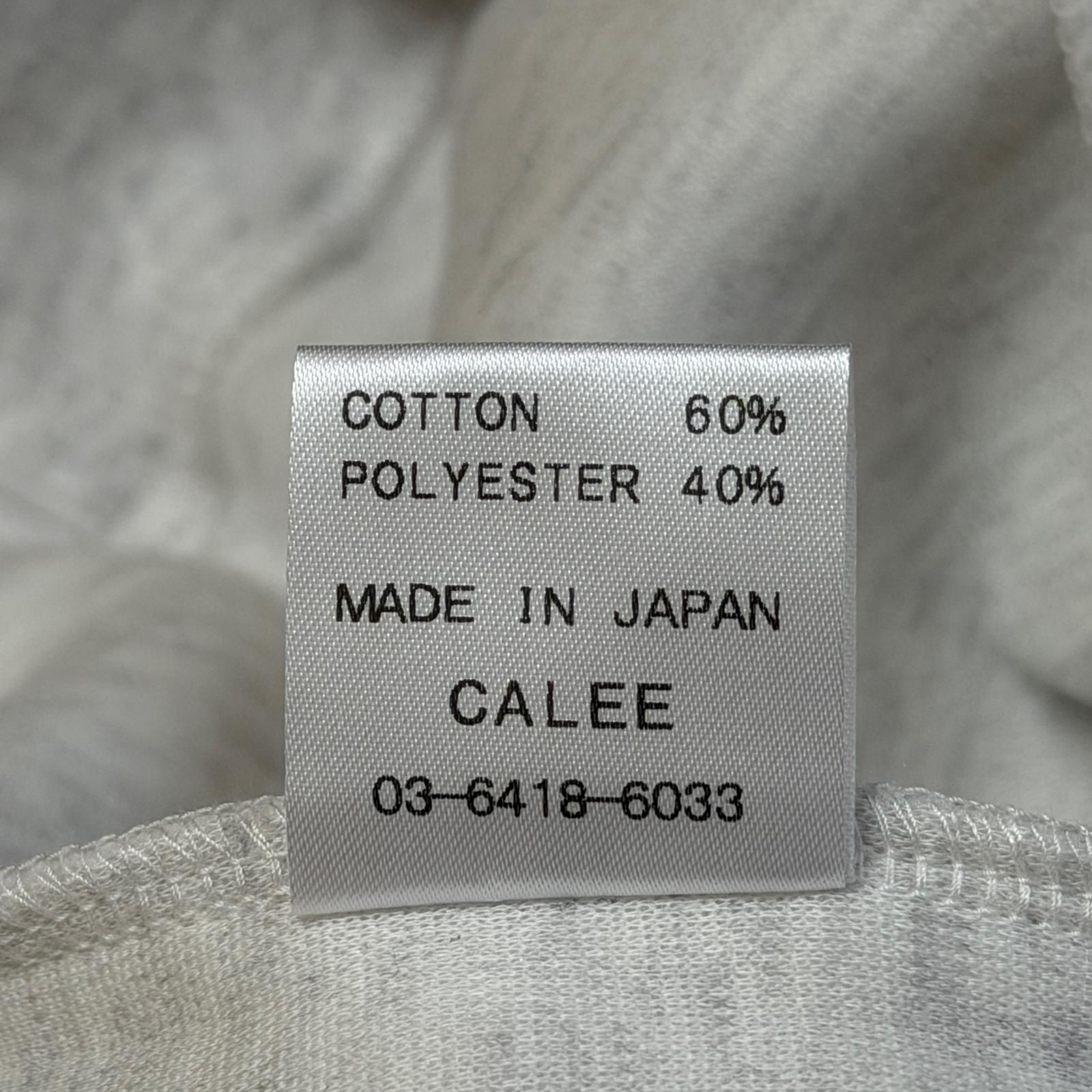 参考上代17600円 未使用 CALEE 25AW HIGH GAUGE DOUBLE KNIT CREW NECK