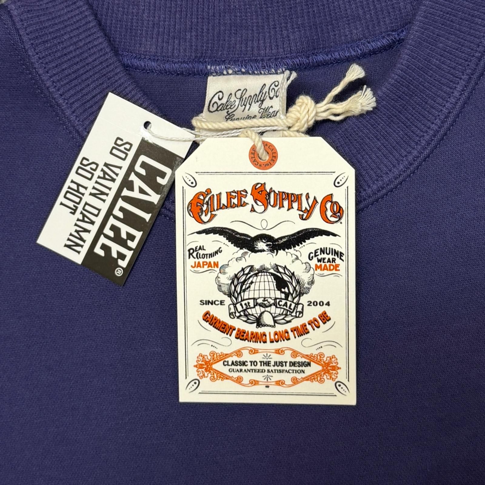 参考上代17600円 未使用 CALEE 25AW HIGH GAUGE DOUBLE KNIT CREW NECK