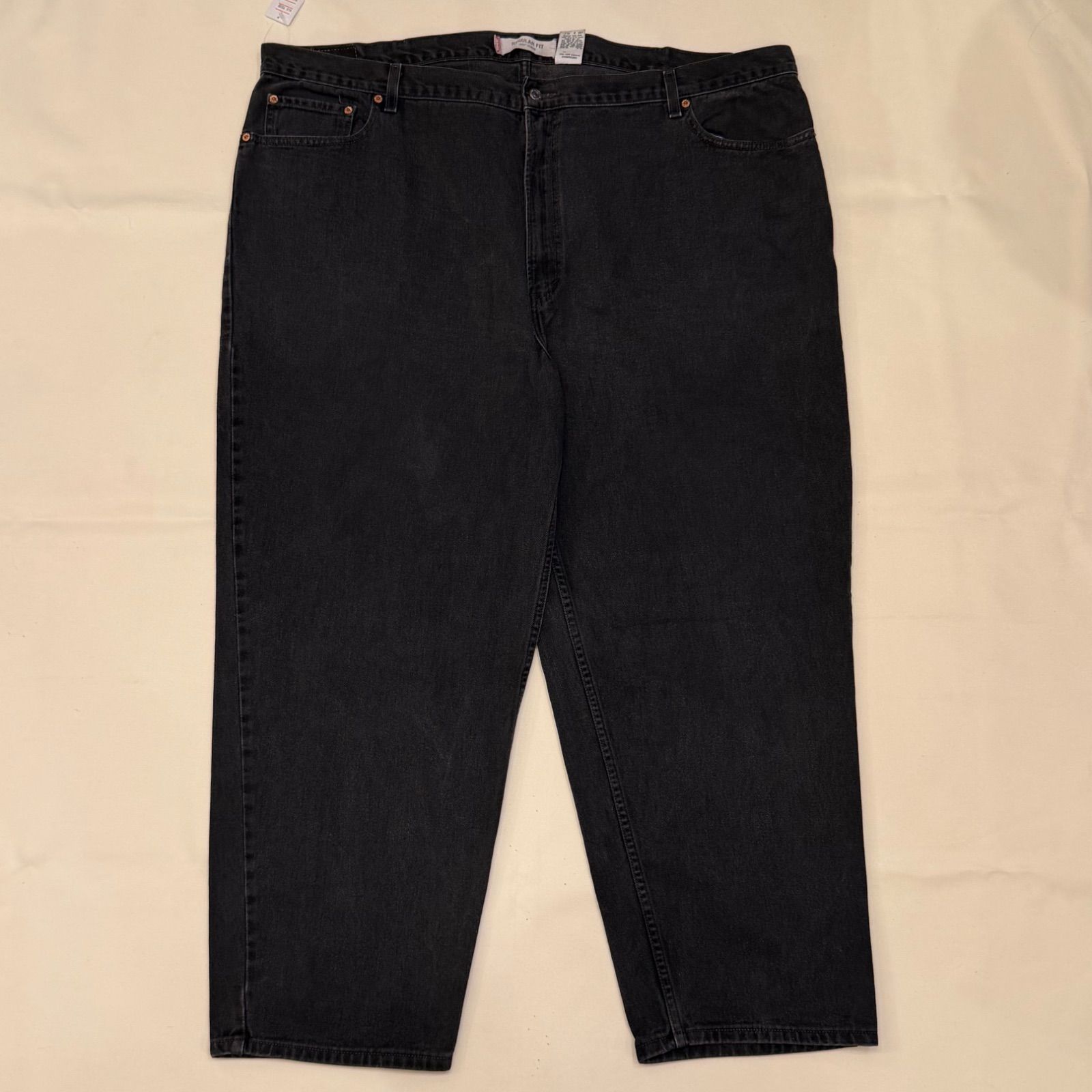 00s levi's 560 デニム ワイド 極太 アメカジ Y2K 海外 ストリート 黒 hiphop bboy w50 【P-253】