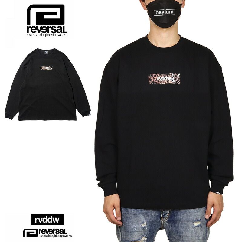 リバーサル ロンT reversal rvddw Tシャツ 長袖Tシャツ トップス メンズ レディース ブランド 大きいサイズ おしゃれ おすすめ 人気 黒 格闘技 ビッグシルエット reversal454 ブラック M L XL