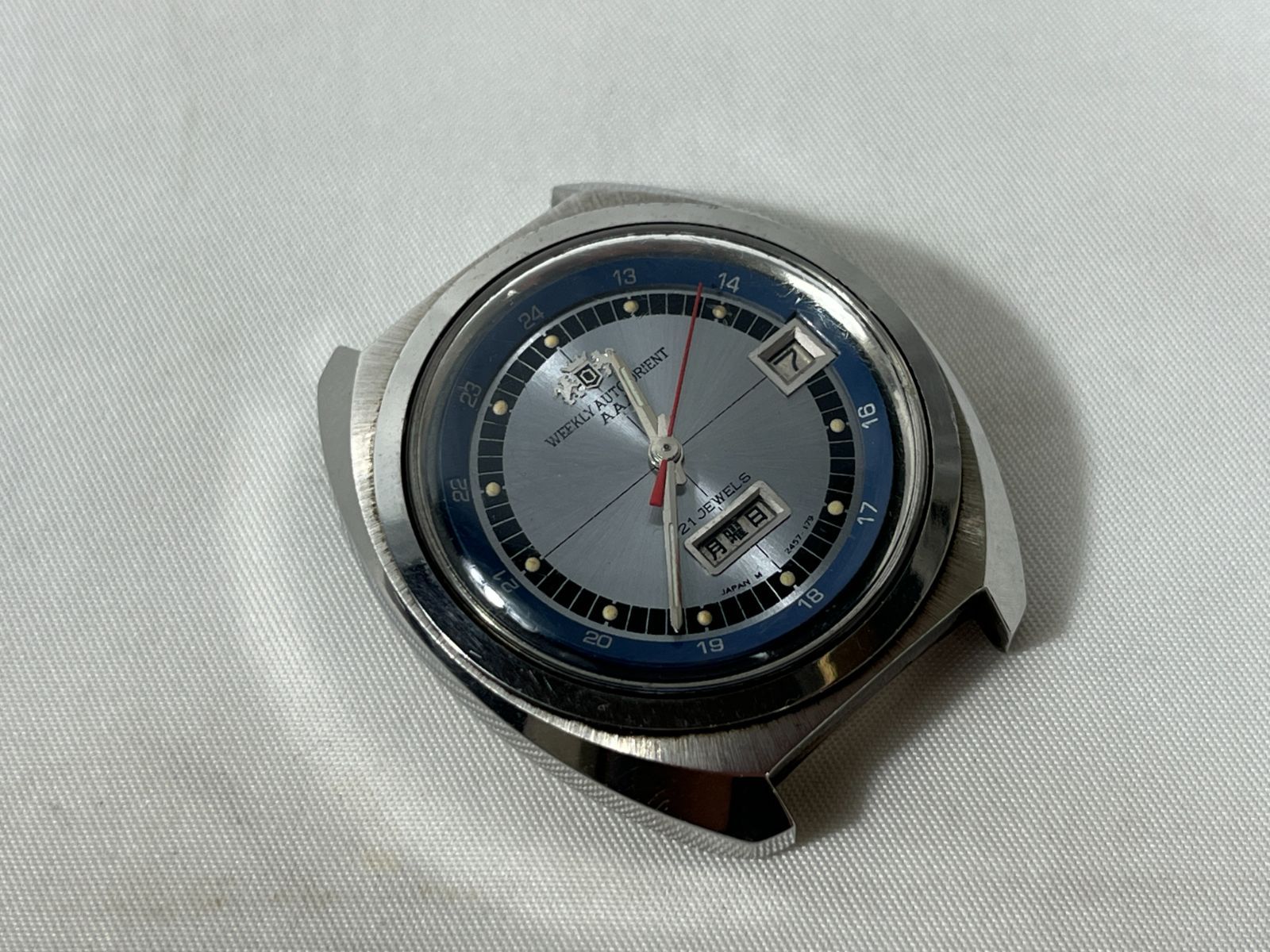 ジャンク品　ORIENT オリエント　WEEKLY AUTOORIENT　AAA　21 JEWELS　2457-179　G914560A　腕時計　防水　時計　ファッション　メンズ　アンティーク　ビンテージ　コレクション　昭和レトロ　昭和　レトロ