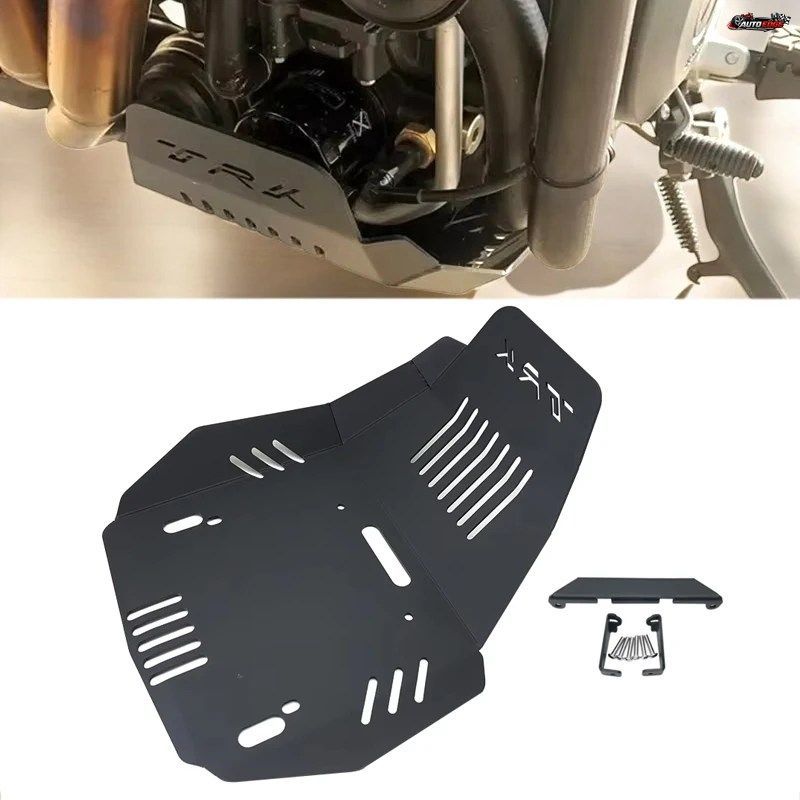 2023年式ベネリ X 502 TRK502X TRK502 2019-2022 JINPENG モーターサイクルアクセサリー スキッドプレート エンジンガード シャーシプロテ