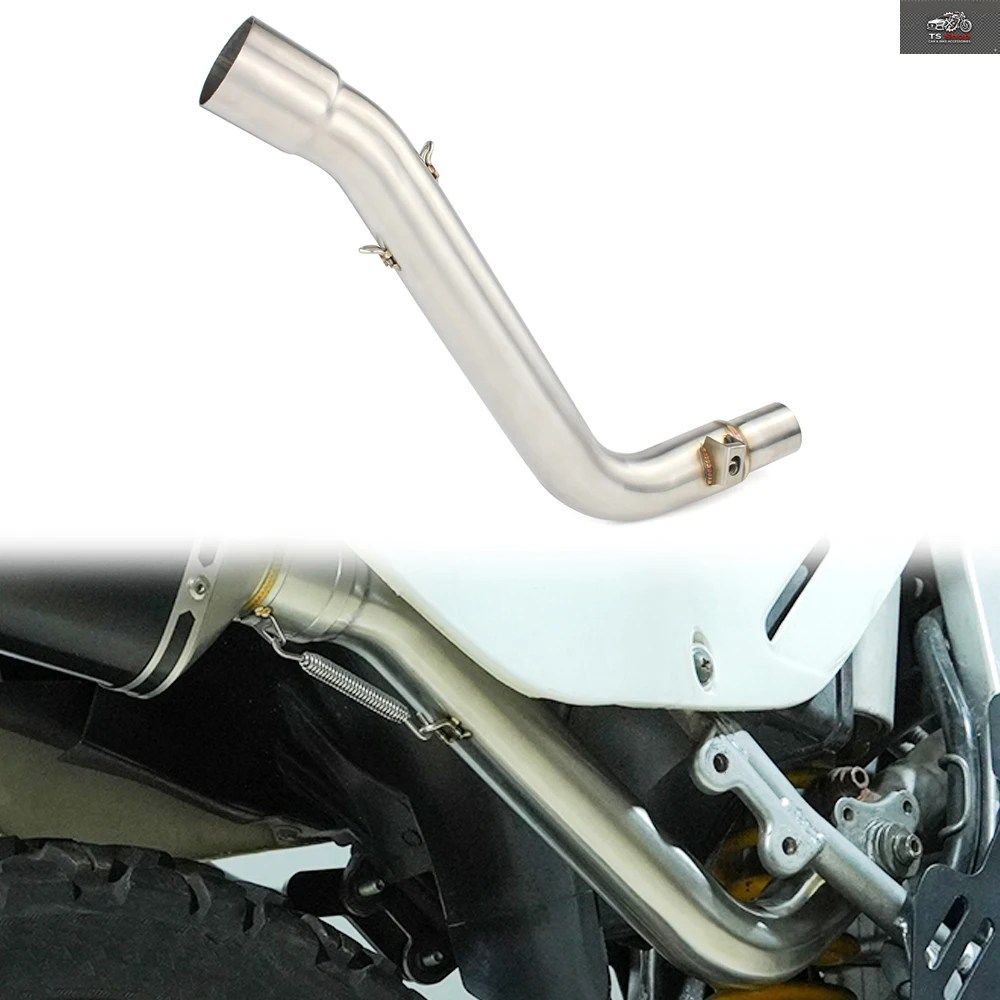 オートバイ排気管中間接続チューブ DR650SE DR 650 SE 1996-2020 - 24 ステンレススチール製中間リンクパイプ